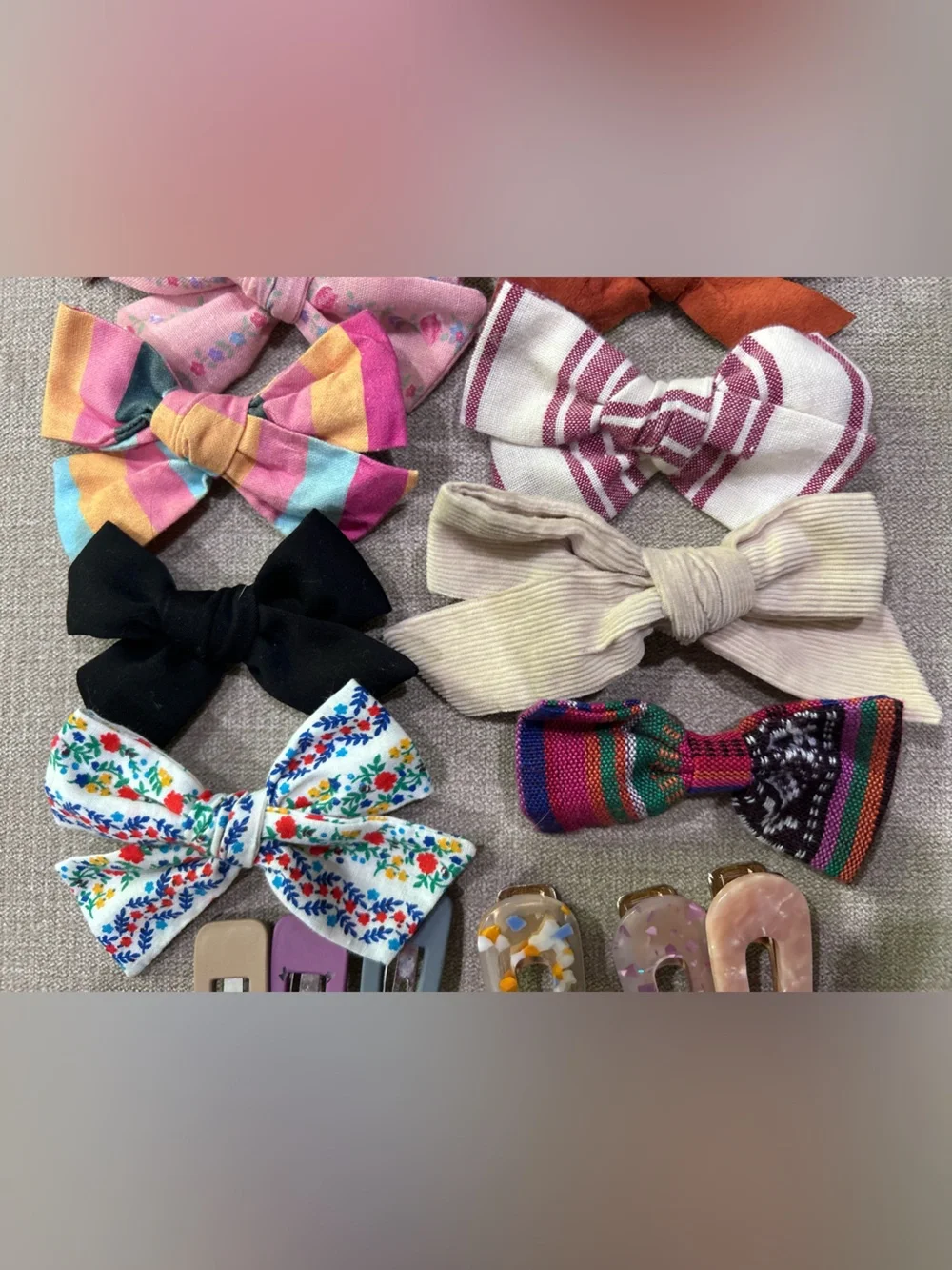 Hair Bows and Clips - Multicolor Set little poppy & boutique